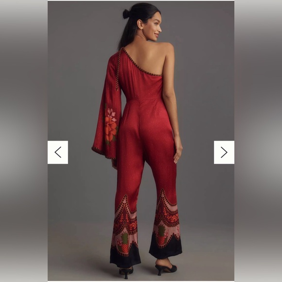 NWT - Farm Rio One Shoulder Jumpsuit - Size Medium - Picture 4 of 6
